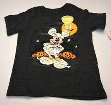 Disney Mickey Mouse Mummy Halloween Glow In The Dark Youth XS 4 T-Shirt NWT