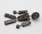 MISSONI Resin Glitter People Figural Earrings Clip-On Italy — photo 2