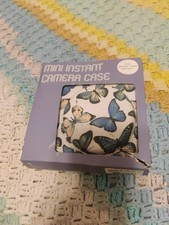 Fujifilm Instax Mini 8/8 /9/11 White Butterfly Camera Case Brand New