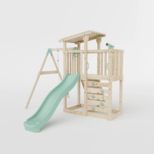 Extended Climbing Frame With Single Swing - Hawthorne Haven I Waltons