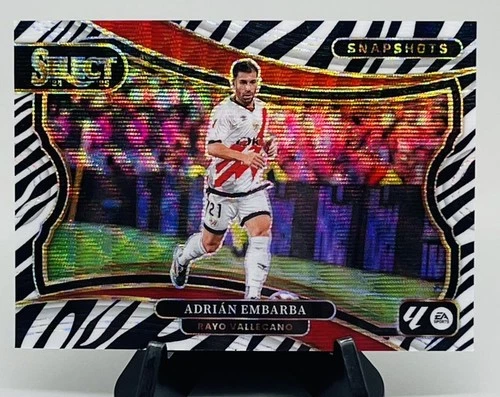 Adrian Embarba 2024-25 Panini Select La Liga Snapshots Zebra Rayo Vallecano #11