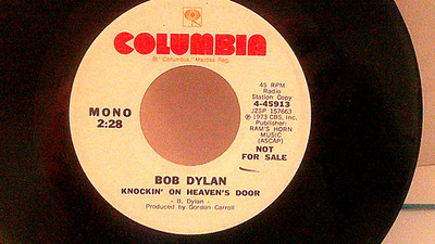 Bob Dylan,Col45913,''Knockin' On Heaven's Door''US,7''45,1973 PROMO classic hit,M-