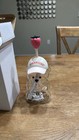 Starbucks Bear-Shaped Clear Glass Cup w/ Lid & Straw, Strawberry Topper — photo 4