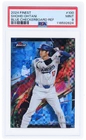 2024 Topps Finest Shohei Ohtani Blue Checkerboard Refractor #100 /99 PSA 9