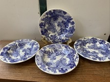 Quadrifoglio bowls blue grape vines Italy set of four