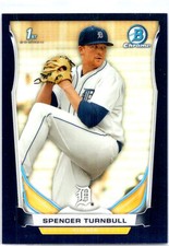 2014 Bowman Draft #CDP70 Spencer Turnbull Chrome Black Refractors #/75