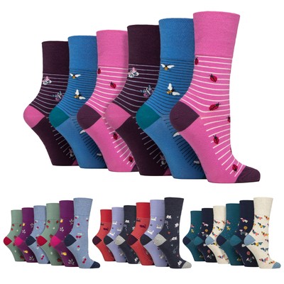 6 Paar Damen-Socken mit Wildtier-Hunde-Katzen-Muster