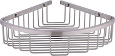 304 Stainless Steel Shower Caddy Corner Basket Shelf Bathroom Organizer Wall Mou