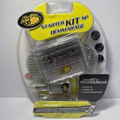 Mad Catz Starter Kit Game Boy Advance SP Magnifier ergo GRIPS Car Adapter SEALED