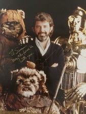 George Lucas Signed Autographed 10x8 Genuine Signed Photo 1982 RARE Salutation