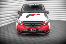 Maxton Design Frontlippe V.1 passend f&uuml;r Mercedes Vito W447 FL schwarz Hochglanz