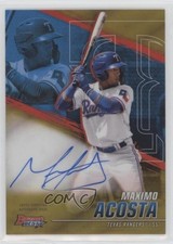 2021 Bowman's Best of Gold Refractor 46/50 Maximo Acosta #B21-MA Auto 09an