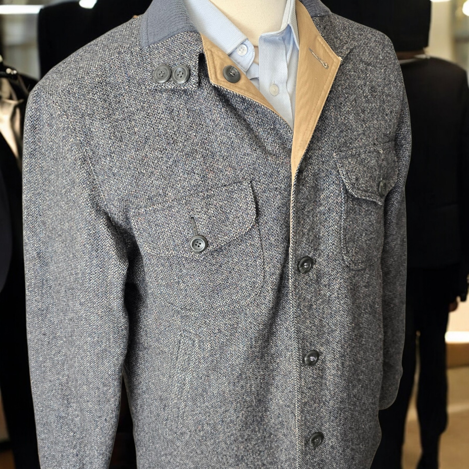 Vintage Pendleton Tweed Shacket Medium 1960s Reve… - image 5