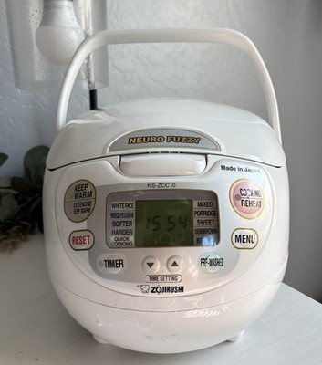 Zojirushi NS-ZCC10 Neuro Fuzzy Rice Cooker 5.5 Tested Clean Works
