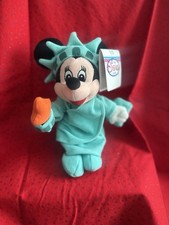 Disney Store - LIBERTY MINNIE Mouse 9" Bean Bag Plush - Statue of Liberty NWT