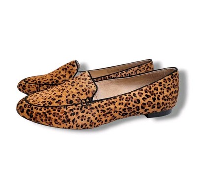 Talbots Ryan Leopard Print Calf Hair Classic Ballet Flats Women's Size 6 NEW