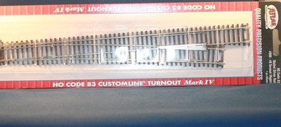 JP HO Atlas Code 83 Nickel Silver #8 Turnout Right #566 New in Package