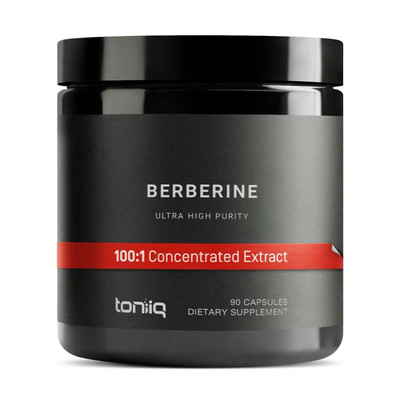 Toniiq  Ultra High Strength Berberine HCI 500mg From The Himalayas 90 Count