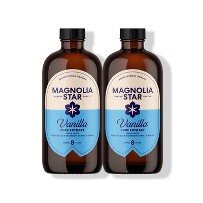 Magnolia Star 16 Oz Pure Madagascar Bourbon Vanilla Extract for Baking