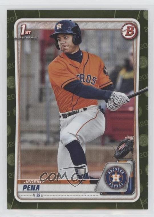 2020 Bowman Prospects Camo Jeremy Pena #BP-61