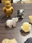 Crystal Carving LOT. Orange Calcite Fluorite Zebra Jasper Dalmation Jasper. — photo 3