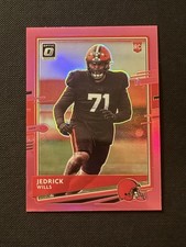 2020 Donruss Optic - Jedrick Wills #119 (RC) Pink Parallel Rookie Browns