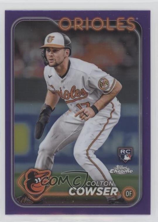 2024 Topps Chrome Purple Refractor /250 Colton Cowser #278 1e0w