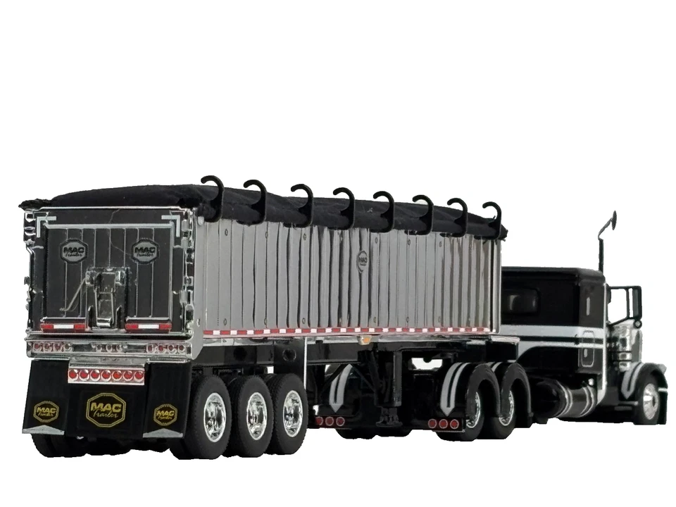 1/64 DCP PETERBILT 389 W/ 48" FLAT TOP SLEEPER & MAC COAL DUMP TRAILER - Image 2 of 4