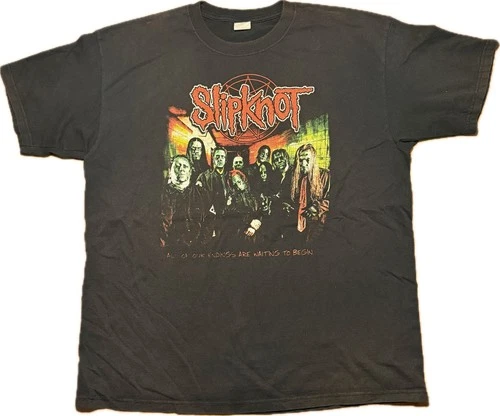 Slipknot Subliminal Verses Size XL Concert Tour 2000s vintage concert t-shirt, vintage, size XL, single stitch, B+ condition