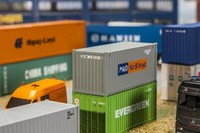 Faller 180824 Spur H0 Container 20' MaßE 69,5 X 28 X 30Mm P&O Nedlloyd Neu Ovp°