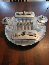Hammered Aluminum Breakfast Set