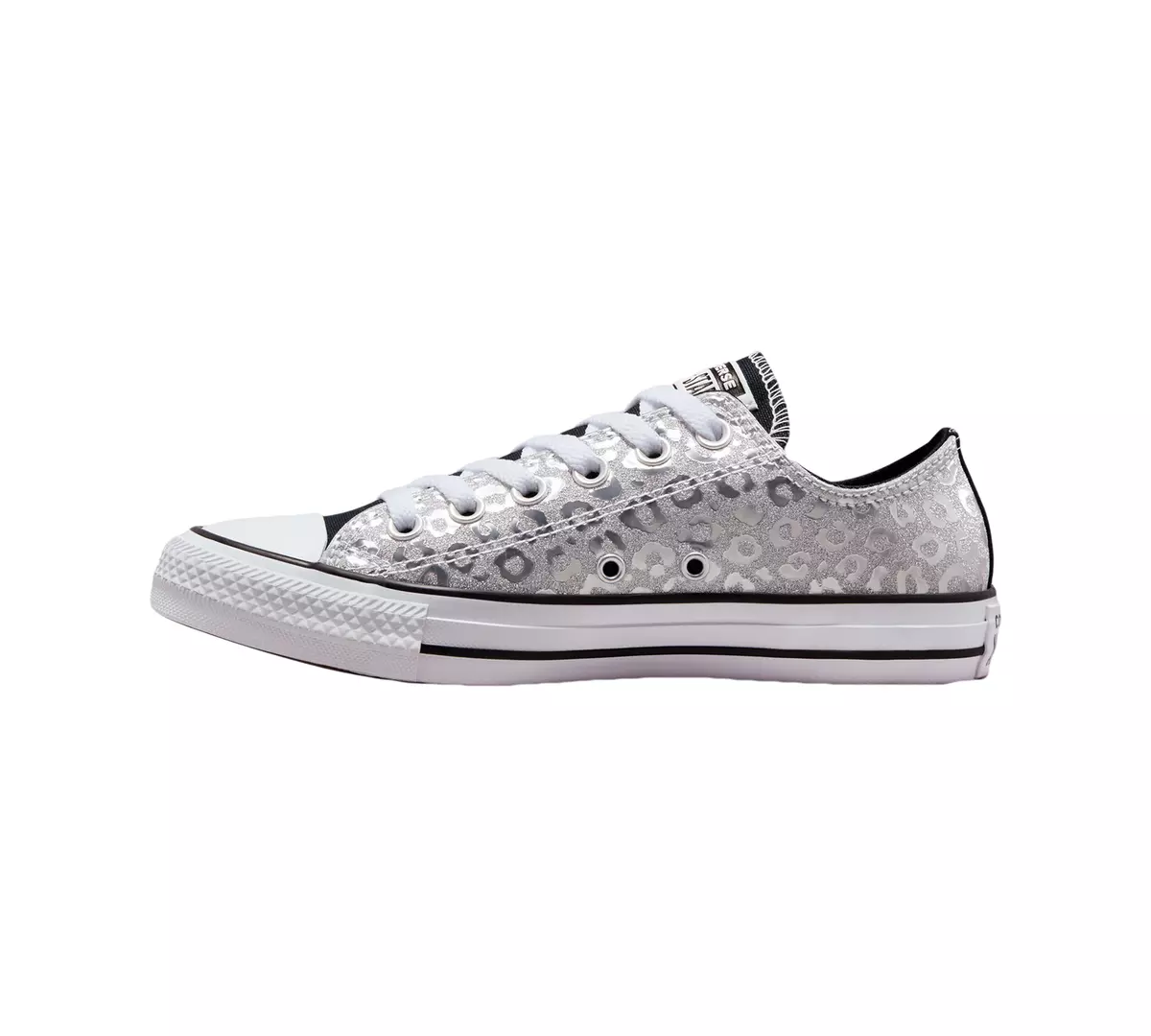 ødemark konvertering bånd Converse Women's Authentic Glam Chuck Taylor All Star Shoes Silver/White UK  3-8 | eBay