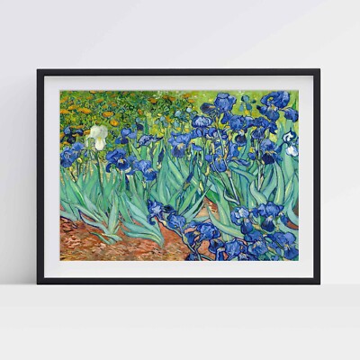 Vincent van Gogh Irises 1889 gestreckte Leinwand oder ungerahmtes Poster Wandkunst Dekor