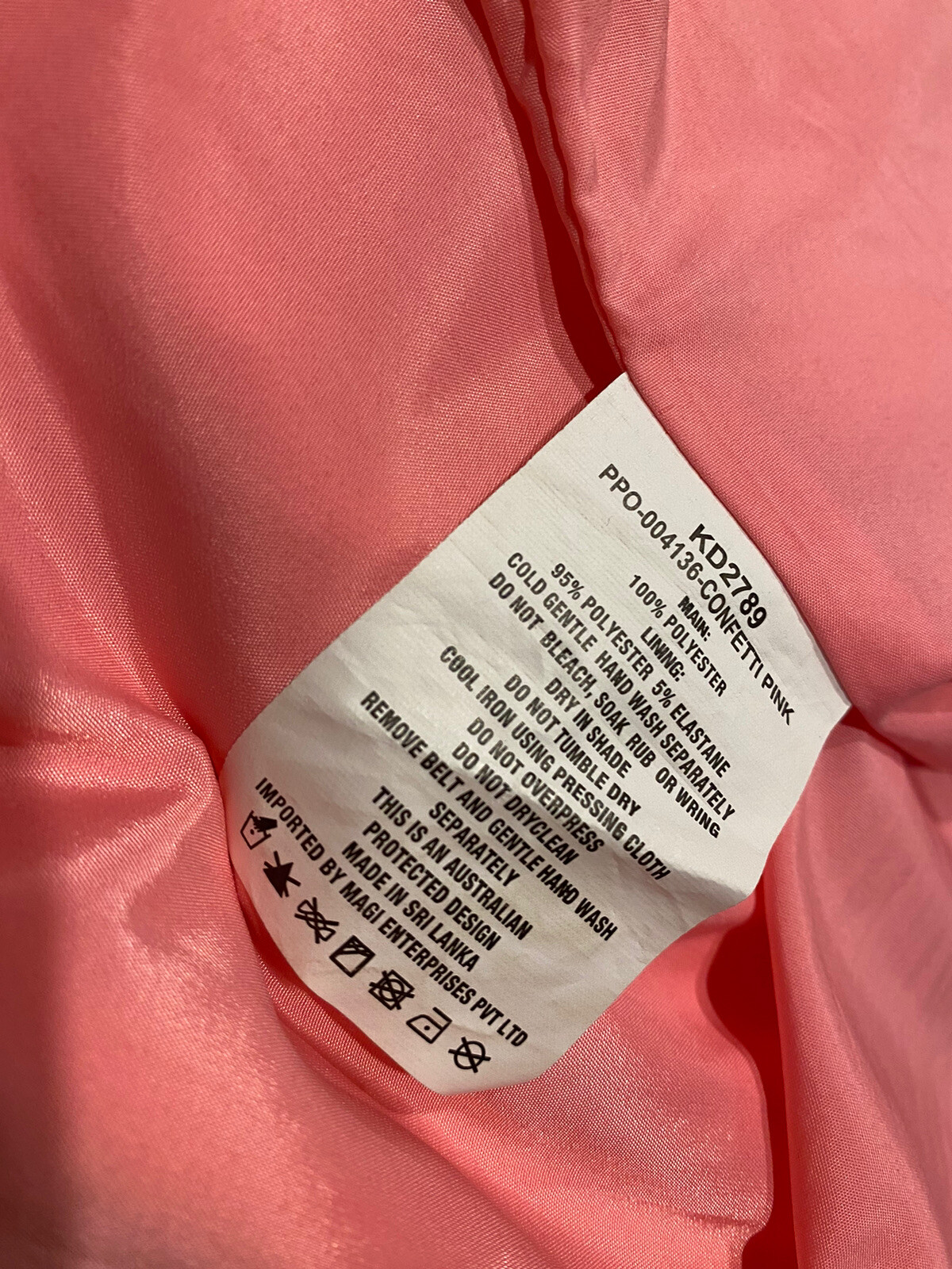 kookai pink confetti erica midi dress eBay