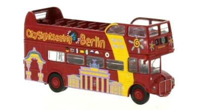 Brekina 61104 AEC Routenmaster Doppeldeckerbus offen ''Berlin'' HO 1:87 NEU