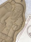 Brown Bag Cookie Art Mold 1983 Santa Claus Christmas & recipe book — photo 3