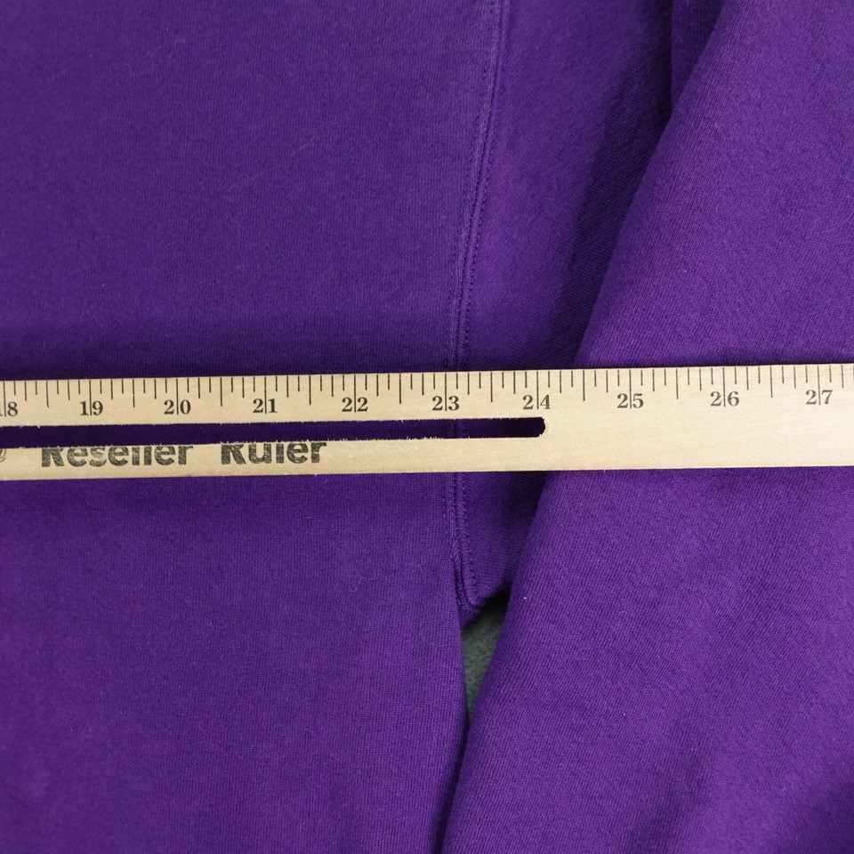 Vintage CBS Sweatshirt Men XL Purple Green Gear For Sports Crewneck