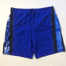 Roundtree Yorke Blue Mesh Lined Board Swim Shorts Trunks Men's XL