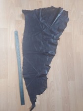 dark brown leather skin hide remnent