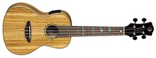 LUNA High Tide Concert Zebra UKULELE new UKE w/ GIG BAG - Zebrawood