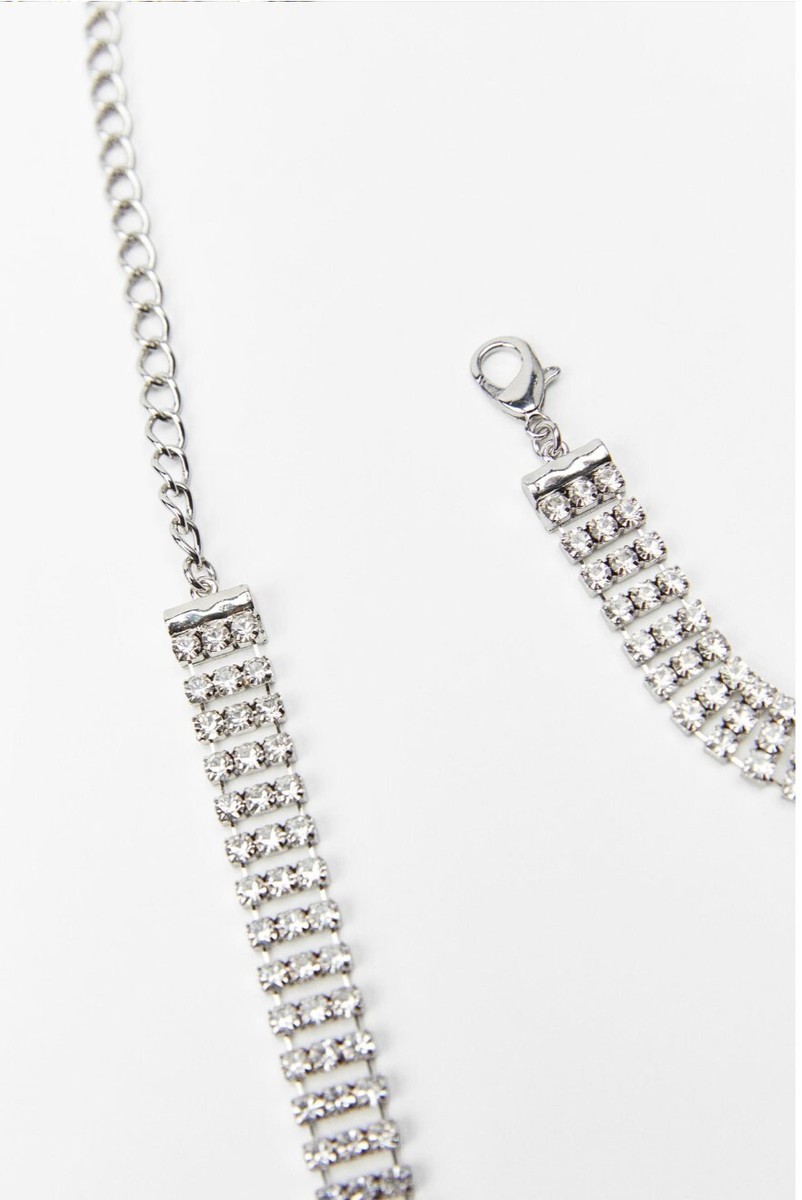 Elegant ZARA  rhinestone jewel metal Belt. Zara Rhinestone jewel Belt | eBay main image 2