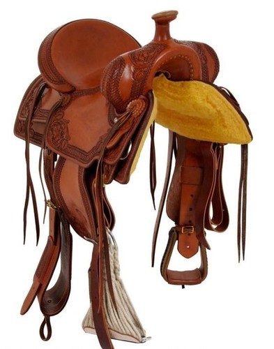 Wade Tree A Fork Premium Western Leather Roping Ranch Work Equestrian