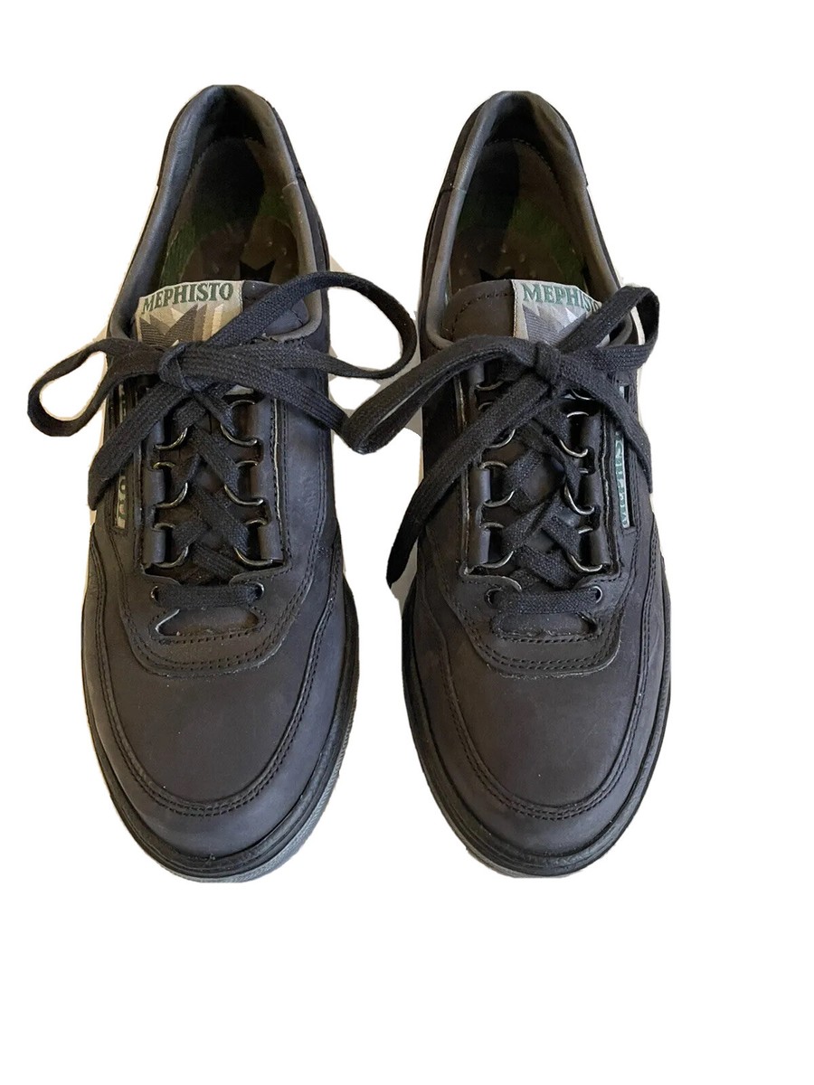 Mephisto Sneakers Runoff Women's Black Suede Nubuck Walking Shoe