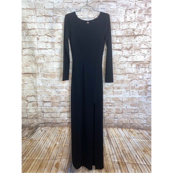 aqua black maxi dress Monstera Ink Long Maxi Knit Hawaiian Dress Aqua / S