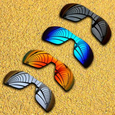 4 Pieces Lens Replacement for-Oakley Offshoot Polarized-Black&Silver&Blue&Red