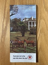 Texaco Map North Carolina South Carolina Charlotte 1965 Gas Oil Advertising