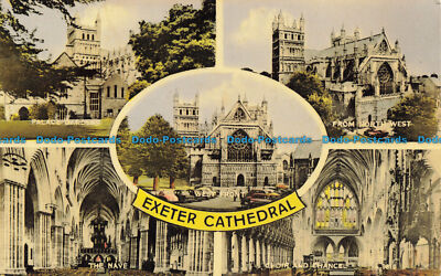 R661637 Kathedrale von Exeter. Das Kirchenschiff. Valentine. Collo Farbe. 4049. V. Style. 196