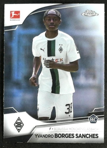 2022-23 Topps Chrome Bundesliga Yvandro Borges Sanches 75 Monchengladbach RC