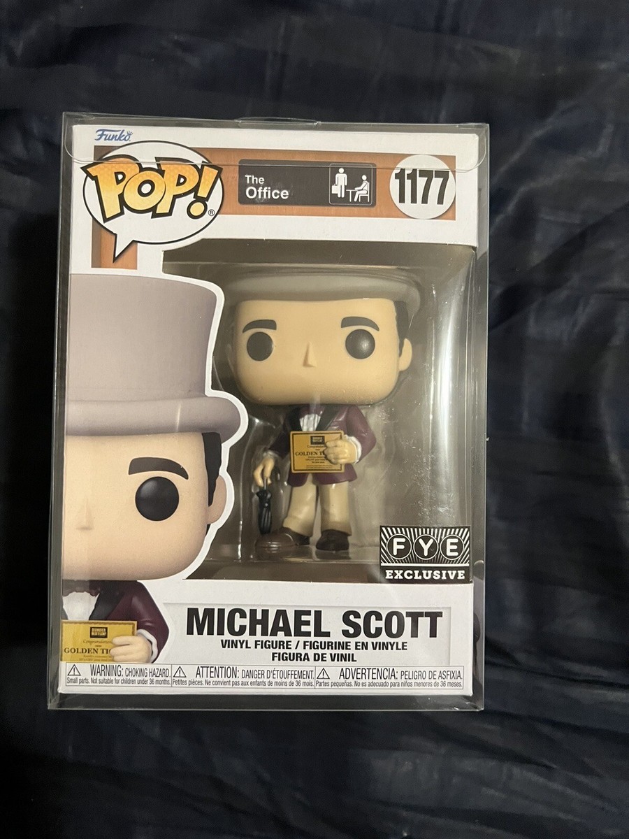 Michael Scott Funko Pop! (Golden Ticket) #1177 from The Office