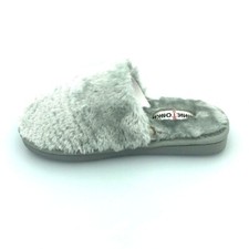 MinneTonka Lora Womens Ice Grey Slippers choose size New